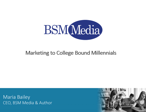 Marketing to College Bound Millennials